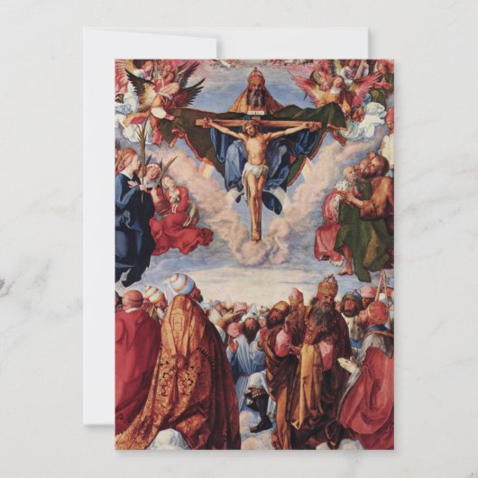 Bewunderung der Dreifaltigkeit durch Albrecht Dure (Vorderseite)