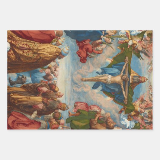 Bewunderung der Dreifaltigkeit durch Albrecht Dure Geschenkpapier Set (Vorderseite)