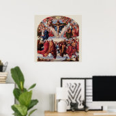 Bewunderung der Dreifaltigkeit durch Albrecht Dure Poster (Heimbüro)