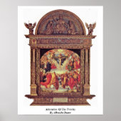 Bewunderung der Dreifaltigkeit durch Albrecht Dure Poster (Vorne)