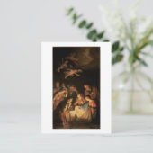 Bewunderung der Hirten, 1617 (Öl auf Leinwand) Postkarte (Stehend Vorderseite)