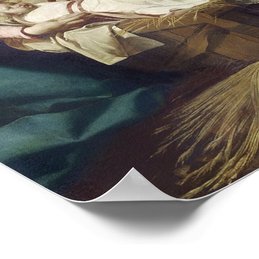 Bewunderung der Hirten, 1630 Poster (Ecke)