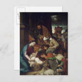 Bewunderung der Hirten, 1630 Postkarte (Vorne/Hinten)