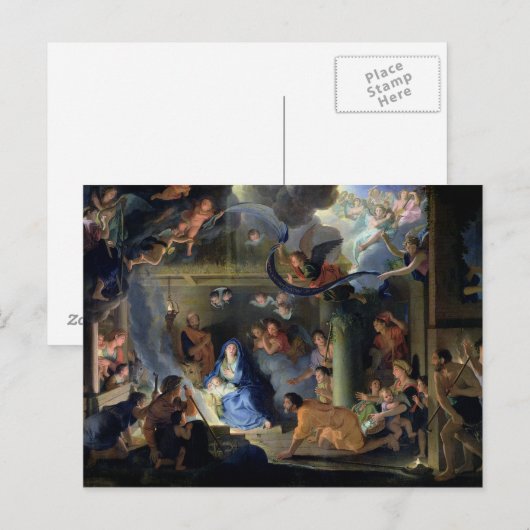 Bewunderung der Hirten, 1689 Postkarte (Vorne/Hinten)
