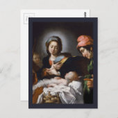 Bewunderung der Hirten aus dem 17. Jahrhundert Postkarte (Vorne/Hinten)