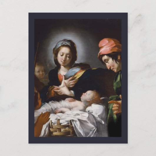 Bewunderung der Hirten aus dem 17. Jahrhundert Postkarte (Vorderseite)