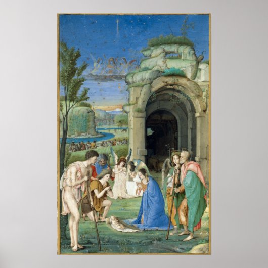 Bewunderung der Hirten, ca. 1500 Poster (Vorne)