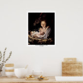 Bewunderung der Hirten (die Nacht) Poster (Küche)