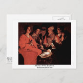 Bewunderung der Hirten durch Georges de la Tour Postkarte (Vorne/Hinten)