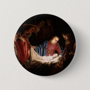Bewunderung der Hirten durch Gerard van Honthorst Button