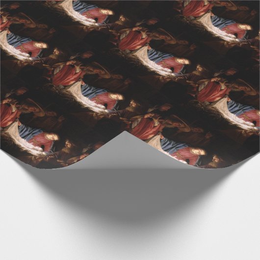 Bewunderung der Hirten durch Gerard van Honthorst Geschenkpapier (Ecke)