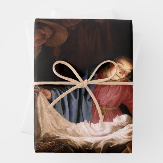 Bewunderung der Hirten durch Gerard van Honthorst Geschenkpapier Set (Beispiel)
