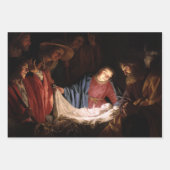 Bewunderung der Hirten durch Gerard van Honthorst Geschenkpapier Set (Vorderseite)