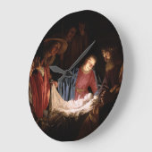 Bewunderung der Hirten durch Gerard van Honthorst Große Wanduhr (Winkel)