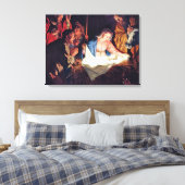 Bewunderung der Hirten durch Gerard van Honthorst Leinwanddruck (Insitu (Schlafzimmer))