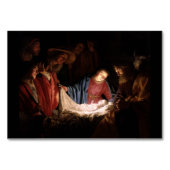 Bewunderung der Hirten durch Gerard van Honthorst Tischnummer (Vorderseite)