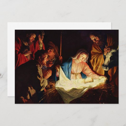 Bewunderung der Hirten - Honthorst (Vorne/Hinten)