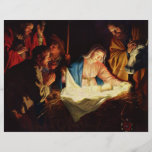 Bewunderung der Hirten - Honthorst Flyer<br><div class="desc">Bewunderung der Hirtenkrippe mit der Ölmalerei von Honthorst im Jahre 1620. Die Szene mit Jesus,  Mary und Joseph zusammen mit Hirten. http://frontiernow.com</div>