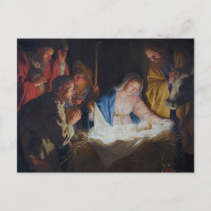 Bewunderung der Hirten - Honthorst - Weihnachten