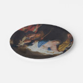 Bewunderung der Hirten - Honthorst - Weihnachten Pappteller (Schrägansicht)