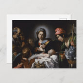 Bewunderung der Hirten, um 1615 Postkarte (Vorne/Hinten)