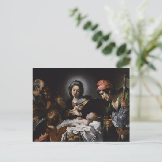 Bewunderung der Hirten, um 1615 Postkarte (Stehend Vorderseite)