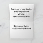 Bewunderung der Weihnachtskarte der Hirten Feiertagskarte (Innenseite)