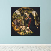 Bewunderung des christlichen Kindes Botticelli Leinwanddruck (Insitu (Holzboden))