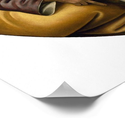 Bewunderung des christlichen Kindes durch Botticel Poster (Ecke)