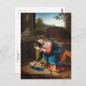 Bewunderung des christlichen Kindes durch Correggi Postkarte (Vorne/Hinten)