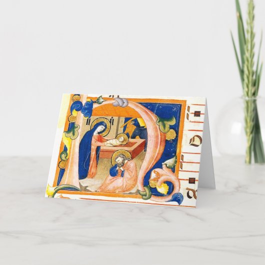 Bewunderung des christlichen Kindes Karte (Vorderseite)