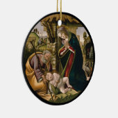 Bewunderung des christlichen Kindes Keramik Ornament (Rechts)