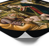 Bewunderung des christlichen Kindes Poster (Ecke)