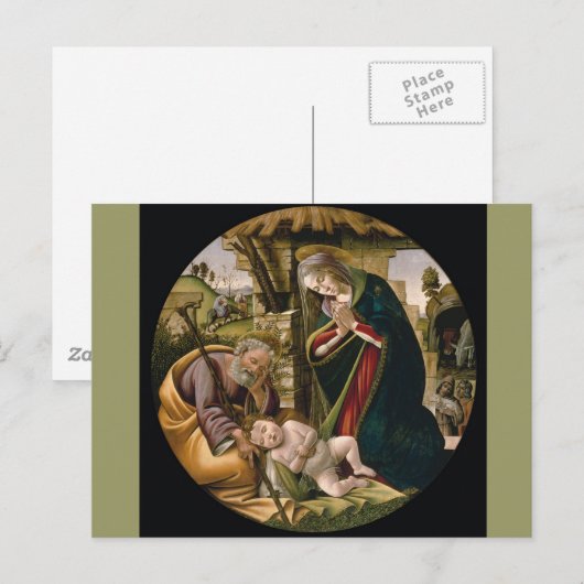 Bewunderung des christlichen Kindes Postkarte (Vorne/Hinten)