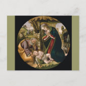 Bewunderung des christlichen Kindes Postkarte (Vorderseite)