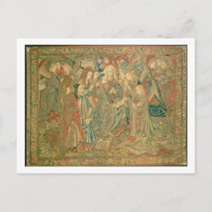 Bewunderung des christlichen Kindes (Tapestry) Postkarte