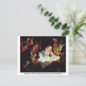 Bewunderung des Hirten durch Gerard Van Honthorst Postkarte (Stehend Vorderseite)