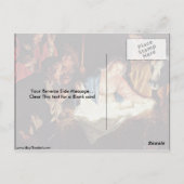 Bewunderung des Hirten durch Gerard Van Honthorst Postkarte (Rückseite)