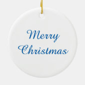 Bewunderung des Weihnachtsschmucks der Magi-Runde Keramik Ornament (Hinten)