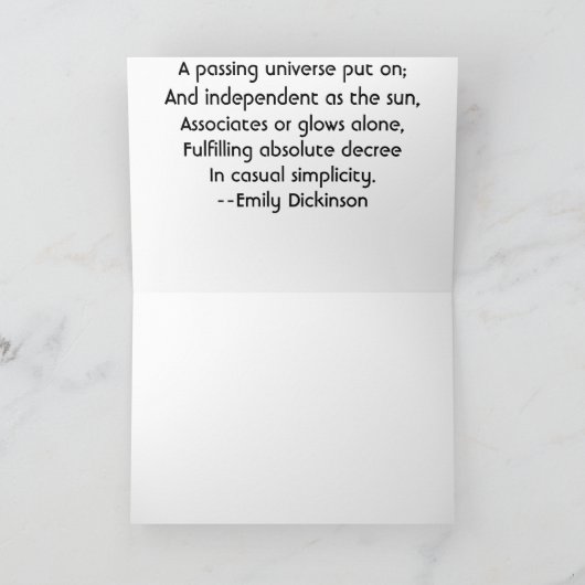 Bewunderung, große Brunnen Karte (Innenseite)