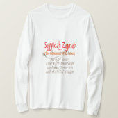 Bewunderung ihres Vaters T-Shirt (Design vorne)