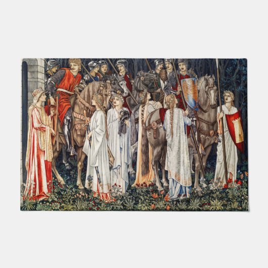 Bewunderung und Abreise der Ritter Fußmatte (Vorderseite)