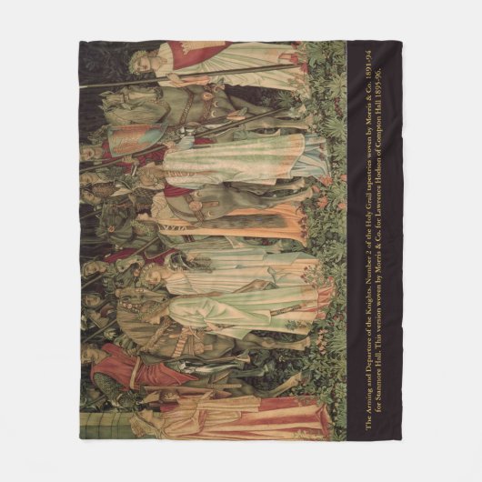 Bewunderung und Abreise der Ritter. Nummer 2 Fleecedecke (Vorderseite)