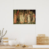 Bewunderung und Abreise der Ritter Poster (Küche)