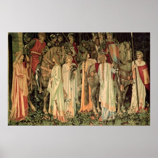 Bewunderung und Abreise der Ritter Poster (Vorne)