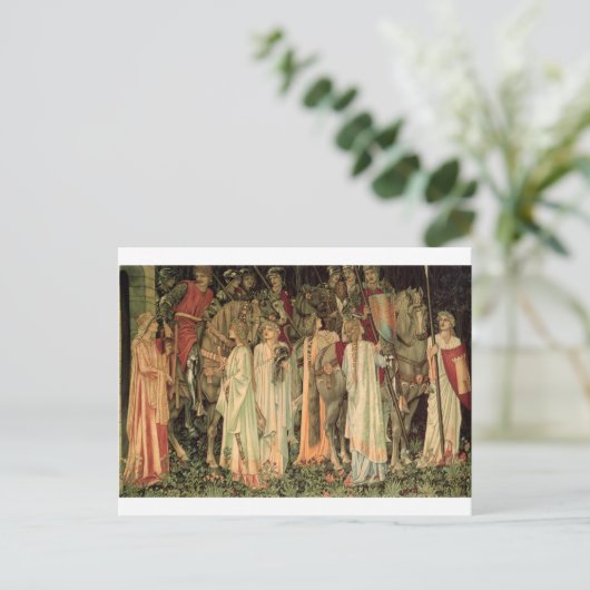 Bewunderung und Abreise der Ritter Postkarte (Stehend Vorderseite)