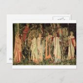 Bewunderung und Abreise der Ritter Postkarte (Vorne/Hinten)