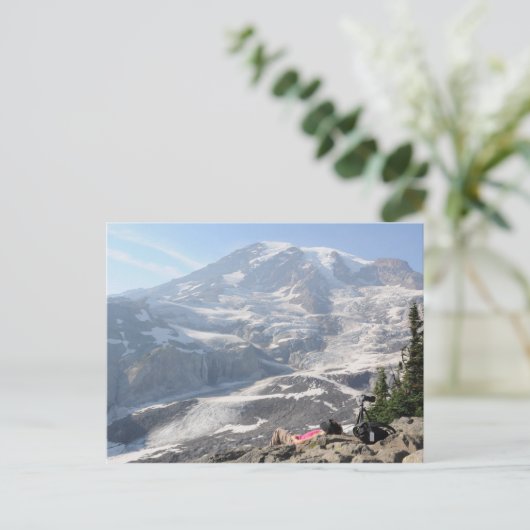 Bewunderung von Mt. Rainier, Seattle Postkarte (Stehend Vorderseite)