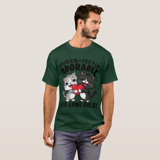 bewusst bezaubernd lange Pals bester Freund b T-Shirt (Vorne ganz)