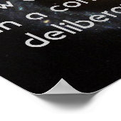 bewusst leben poster (Ecke)